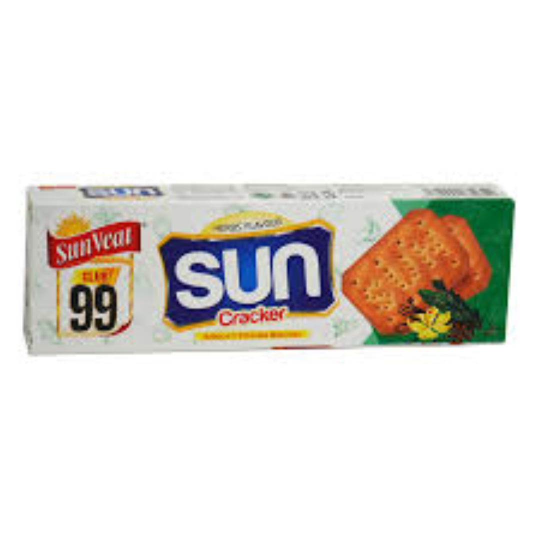 SUNVEAT SUN CRACKERS HERBS 140G